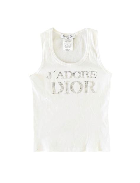 dior men's tank top|Dior black ribbed tank top.